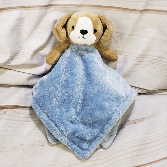 Carters Brown Blue Puppy Dog Plush Lovey Mini Security Blanket 13 Inch 2022 #2 - Picture 1 of 9